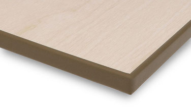 12mm厚の板材用木口モール_ダークブラウン